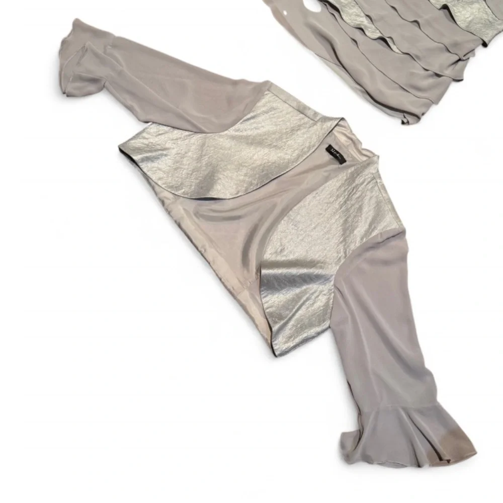 SL Fashions - Cocktail / Evening Midi Ruffled Dress with Jacket - Picture 4 of 11